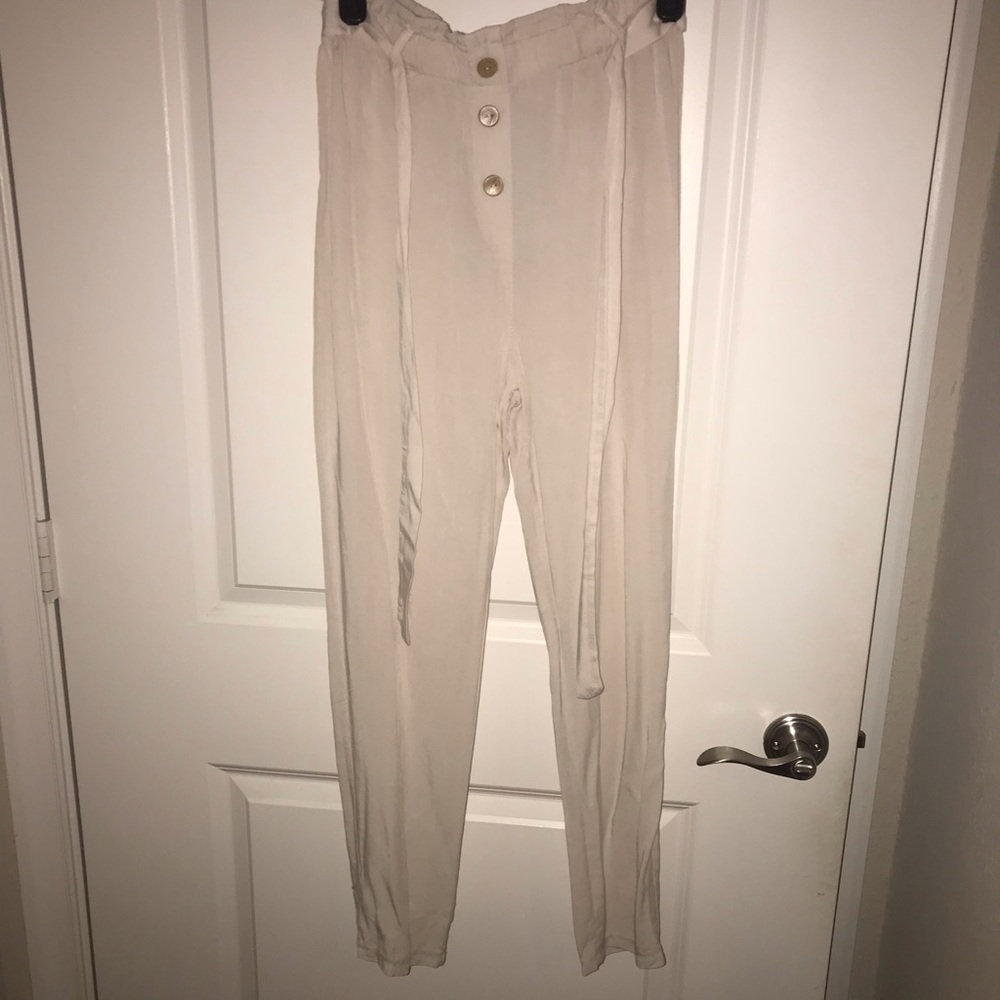 Button tapered pants